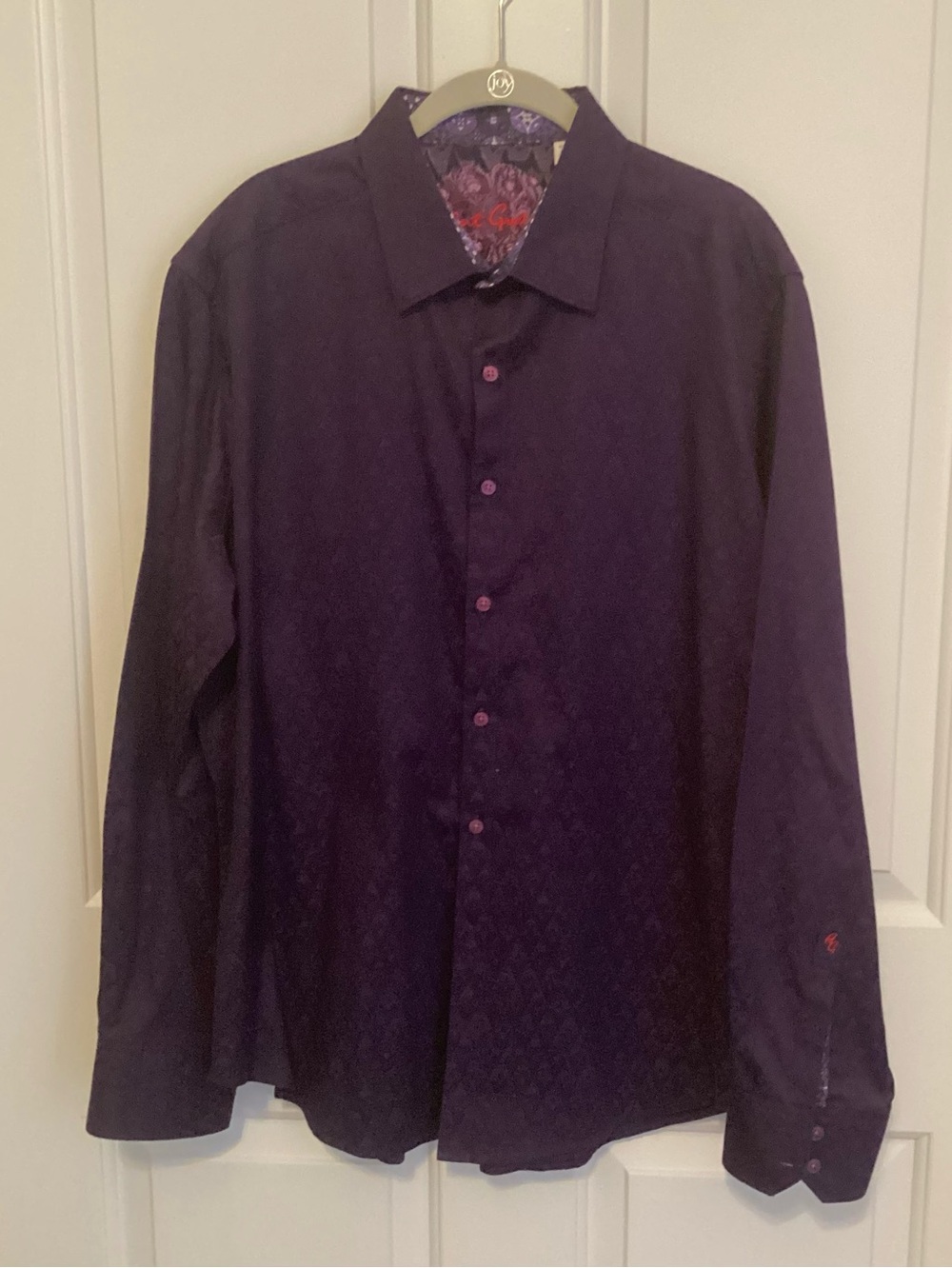 Robert Graham Deep Purple Long-Sleeve Dress Shirt